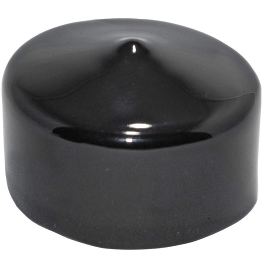 SBDs 2 Inch Round Black Vinyl End Caps, Flexible Push-On Pipe Post Rubber Covers