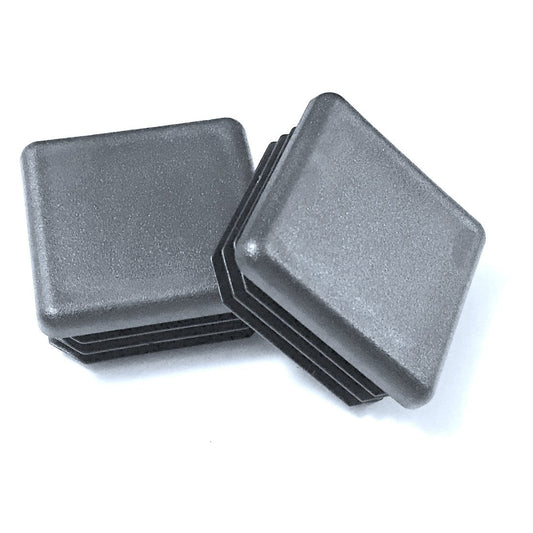 SBD"s 2 1/4" Square Black Plastic 10-14 Ga ( 1.99" - 2.08" ID) Tubing Plug, 2.25 Inch End Cap By CAPLUGS