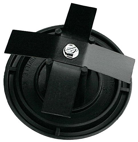 SBD's 3" Round Light Pole Top Cap- Black Plastic Glass-Reinforced Polyester | Snap on Plugs for Fencing, Flag Poles, Goal Posts, Mail Box | Made in USA.