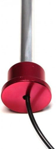 SBD's MAGNETIC Universal RED Anodized  Aluminum Knob w/ reinforced Lanyard Weight Stack Replacement Selector Key - 3/8" Dia | 5-1/2" Locking Space | DETENT Hitch PINS