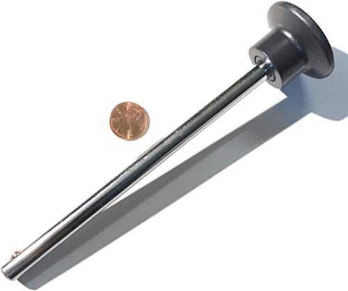 SBD's 3/8 Diameter 3/8" X  5-1/2" Locking Space Jumbo Round Black Hard Pl astic Knob| | Universal Fitness Equipment Weight Stack Replacement Selector Key