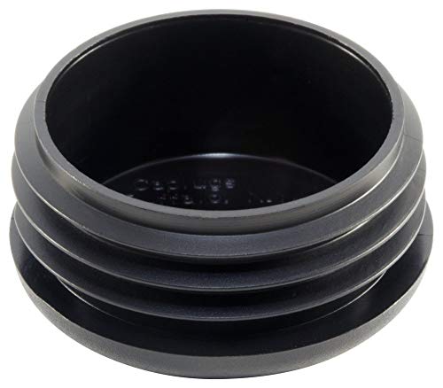 (250 Lot) 2-1/2" Round Cap PLUGS-1404 (14-18G 2.34" to 2.40" ID - 2.5 Inch OD Top Cap) Black Plastic End Caps | Fitness Eqpt End Caps | Fencing Post Inserts | Furniture Legs Finishing Slides. by SBD