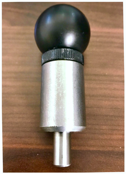1/2" Dia Plunger Premium 'POP' Pull Pins | 1" Diameter x 1-1/2" Length Weld ON Steel Barrel | 1/2" Diameter Spring Loaded Zinc Plated Steel Plunger | Plastic ROUND Knob | Knurled Loc