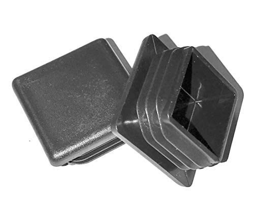 SBDs 1-3/8" (1.375 Inch) Square Plastic Plugs (10-14G) ' Tubing End Caps By Caplugs