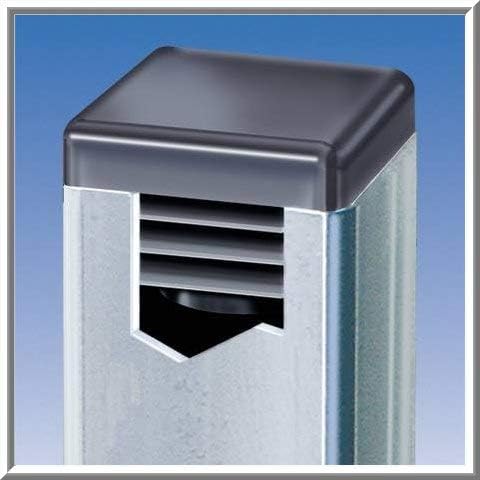 SBD's 2.50 Inch / 2-1/2” - 16-23 Ga Genuine Make Square Plastic Plugs Tubing End Cap, Furniture Glide Inserts Fencing Post End Caps.
