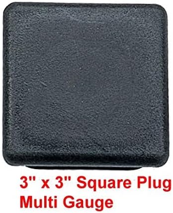 3" SQUARE TUBING END CAP PLUG -CP-3" SQ 3-7G QTY OF 4