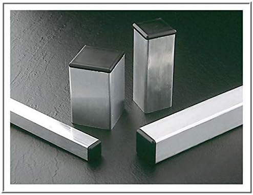 SBD's 2.50 Inch / 2-1/2” - 16-23 Ga. Genuine CAPLUGS Make Square Plastic Plugs | Tubing End Cap, Furniture Glide Inserts | Fencing Post End Caps.