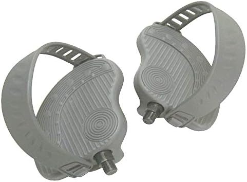 SBDs (Pair - L+R) Life Fitness Bike Pedals P781RL- W/Adjustable Straps -Replacement for Life Fitness OEM# AK63-00124-0001 -NEW