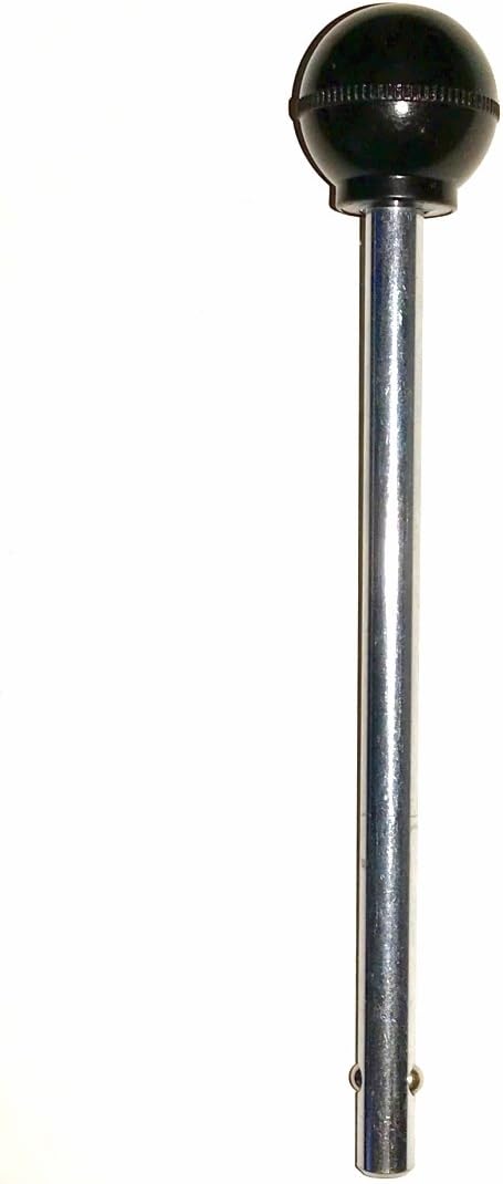 SBDs Pin, Tensile - 3/8" Diameter | 3 1/4" Locking Space | Universal Weight Stack Replacement PIN - Detent PINS w/Round Black KNOB - Chrome Plated Steel Shaft
