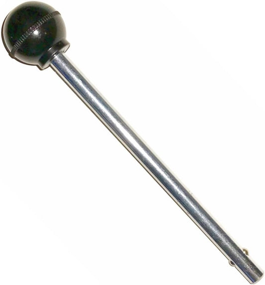 SBDs Pin, Tensile - (3/8" Dia 2-1/2" Locking Space) Universal Weight Stack Replacement PIN | Various Size Locking Space Detent PINS w/Round Black KNOB - Chrome Plated Steel Shaft