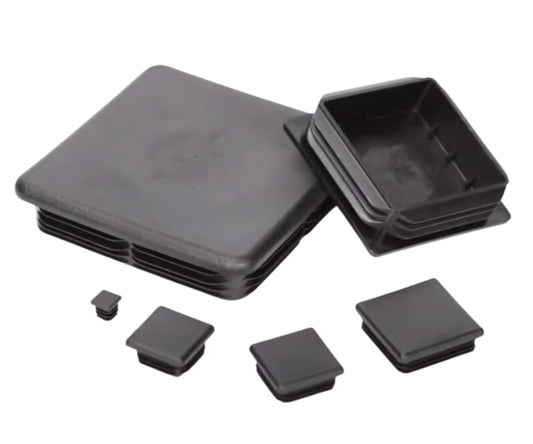 SBD's 1-3/4 / 1.75" Square Plastic Plug, 14-20 Ga Inside ID 1.49"-1.58" Tubing End Cap By Caplugs
