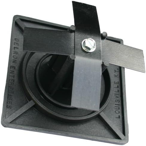 SBD 3.5 Inch (3-1/2”) OD Square Black Light Pole Top Cap  Glass-Reinforced (UV n Weather Resistant) Polyester Tubing Plug