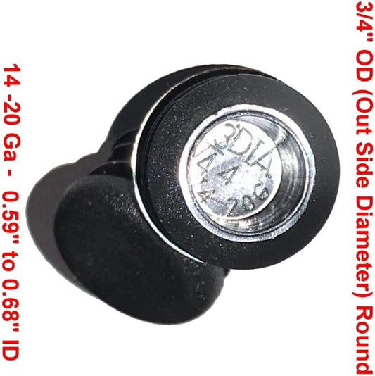 3/4" OD Round End Caps (14-20 Ga - 0.59" - 0.69" (ID) Inside Diameter for Tube Covers
