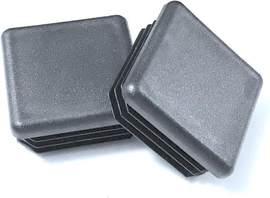 SBD's 1-1/4" (1.25 Inch) Square Black Plastic (10-14 Ga) (for ID 0.98" - 1.08") Tubing Plug, End Cap -Steel Fence Post Pipe Tube Cover - Furniture Sliding Inserts - End Caps for Fitness Eqpt.