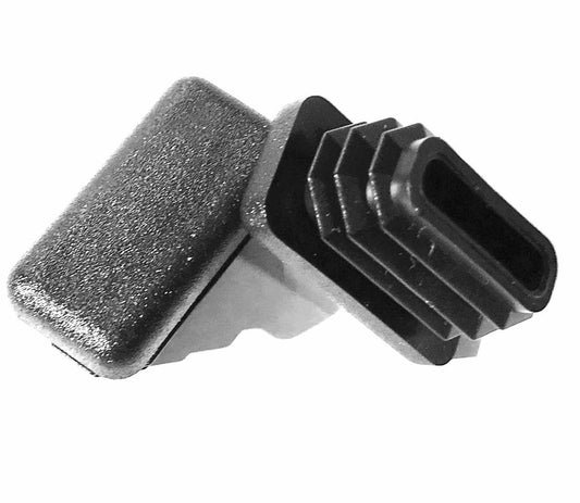 SBDs (Pack of 4) 1 x 1/2 inch Rectangle Plastic Plugs | 16-18 Ga (for Hole Size 0.87" - 0.90" L x 0.37" - 0.40" W) | Tubing Wall Thickness .065" - .049" |