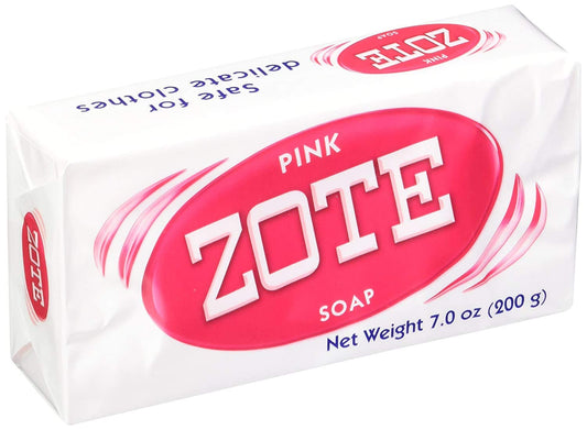Zote Rosa Laundry Soap 200g /7.0oz each Rosa/Pink Ropa Made in Mexico