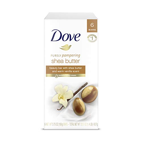 Dove Purely Pampering Shea Butter Bar Soaps, Scent, 3.17 OZ