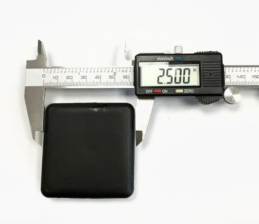 SBD's  2 1/2" - Square Black Plastic 10-14 Ga (2.24"-2.33" ID) Tubing Plug - End Cap -Steel Fence Post Pipe Tube Cover Insert MADE IN USA BY CPALUGS