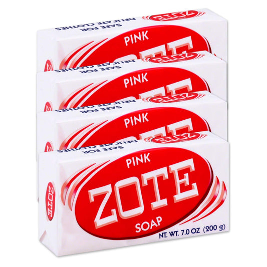 Zote Rosa Laundry Soap 200g /7.0oz each Rosa/Pink Ropa Made in Mexico