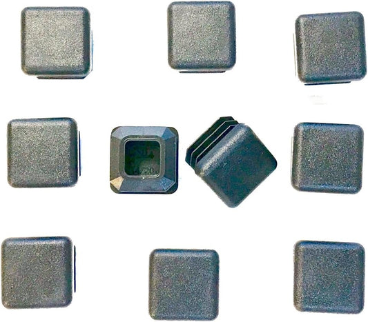 SBDs. 3/4" Square 14-20 G TUBING END Caps Plugs Heavy Duty Black Plastic Finishing Plug, end Cap