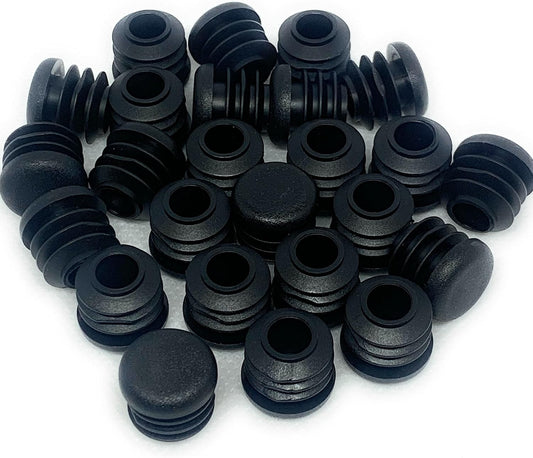 5/8" OD Round End Caps (14-20 Ga for 0.46" - 0.57" Inside Diameter) 0.625 Inch Round Head Sliding Inserts