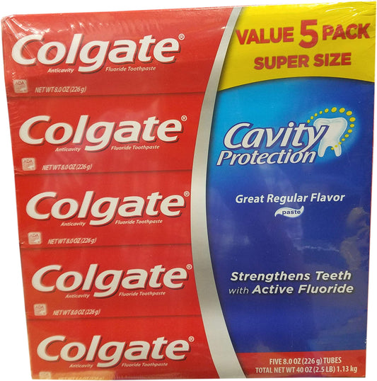 COLGATE TOOTHPASTE 8 OZ CAVITY PROTECTION REGULAR