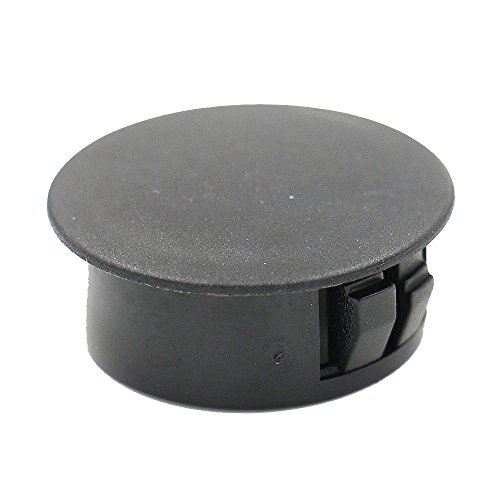 (10 Pack) 1-1/4" ID Hole Knockout Locking Plugs for Panels - Nylon Plastic 1.25 Inch ID Round 1-3/8" Head Diameter - for Panel Thickness .016" - .125" | Body n Sheet Metal Hole Plug | by SBD