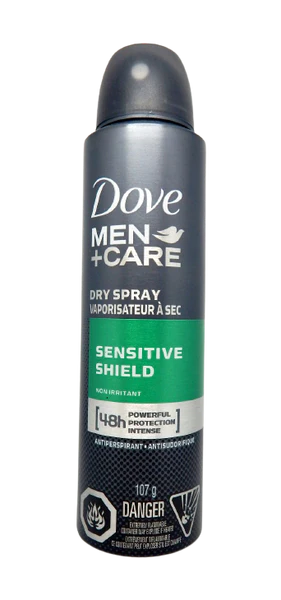 DOVE SENSITIVE SHIELD MEN+CARE DEODORANT SPRAY 250 ML / 8.45 OZ