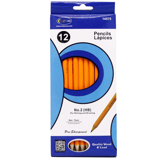 ECLIPS PENCIL 12 PK #2 SHARPENED, BOXED