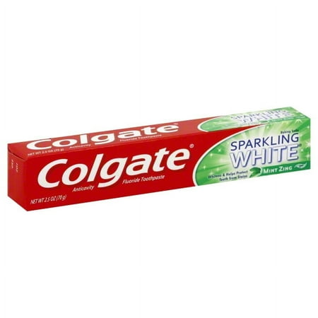 COLGATE TOOTHPASTE 2.5 OZ SPARKING WHITE MINT ZING