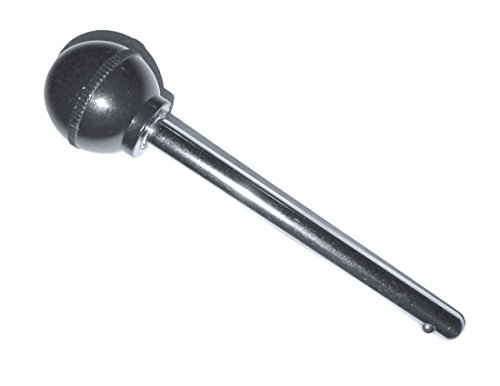 SBD's Pin, Tensile 1/4" Dia 3-1/2" Locking Round Black Knob- Universal Weight Stack Replacement PIN | Detent Hitch Locking PINS - Multiple Size Locking Lengths | by SBD