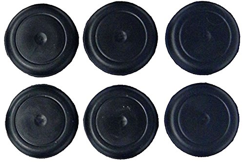 â¢1" 1.00 inch Black Rubber Plug for Flush Mount Body and Sheet Metal Holes Height 0.295â, Head Diameter 1.38â, For Hole Size 0.965-1.024â, For Metal Thickness .031-.079â (Qty 5)