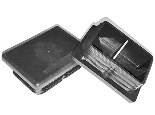SBD's 4" x 3" Rectangular Cap Plugs (6-8 Ga Steel (Fits 3.60"-3.67" L- 2.60"-2.67" W ID) | Heavy Duty Lamp Post - FENSING Pole Insert. Fitness Equipment End Caps.