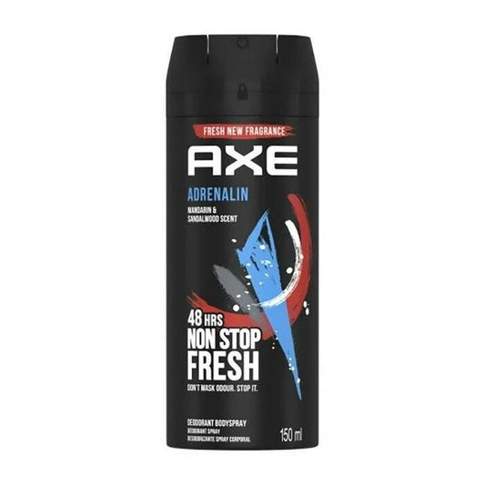 AXE Adrenalin Deodorant Body Spray ADRENALIN for MEN 48H Fresh -150 ML / 5.07 OZ | by SBD