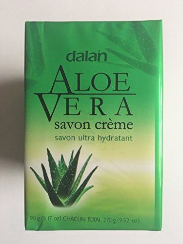 B'Ellens Dalan Cream Soaps - 3 Pack (Aloe Vera) 90g (3.17 oz) Chacun Total 270g (9.52 oz)