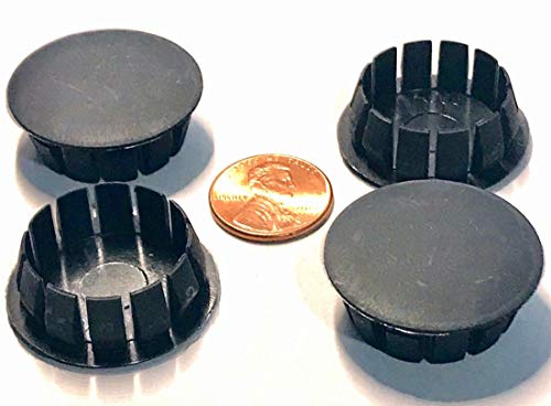 (Pack of 4) Body Floor Drain Plugs 1" for Jeep Wrangler YJ n CJ 1987 through 1995 | MPP 1605 | Made inUSA | Black Nylon Plastic Multi Step Flush Mount.
