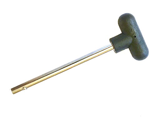 Pin, Tensile - 3/8 Diameter | 4-1/4 Locking Space || Black T Handle Hard Plastic Knob | Universal Fitness Equipment Weight Stack Replacement SELECTOR KEY - || DETENT Hitch PINS | Chrome Plated Steel