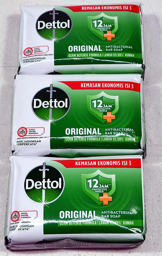 Dettol Original Anti Bacterial Hand & Body Bar Soap 100g Each