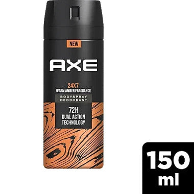 Axe WARM AMBER RECHARGE Premium Fragrance Collection Body Spray 72H Odor Protection Introducing