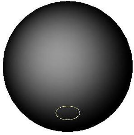 SBD's Black Phenolic ABS Plastic Ball Knob Female | 3/8"- 16 Thread Pitch 15/16"  Depth 1-3/8" Diameter, 1-1/2" Height w/Brass Coated Metal Insert  Heavy Duty 1.02 Oz